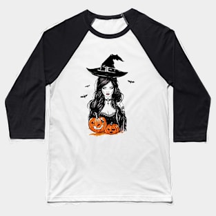 Halloween Witches Baseball T-Shirt